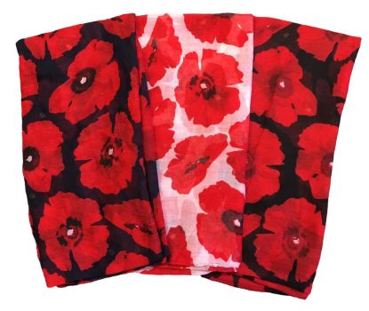 Picture of Believe - Poppy Printed Scarf