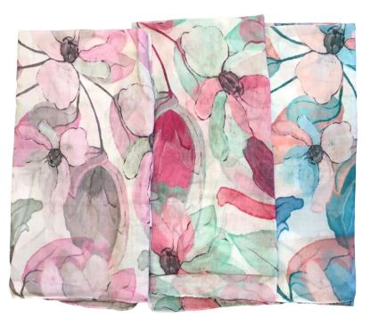 Picture of Believe - Large Floral Print Scarf