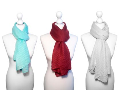 Picture of Believe - Diagonal Pleat Scarf