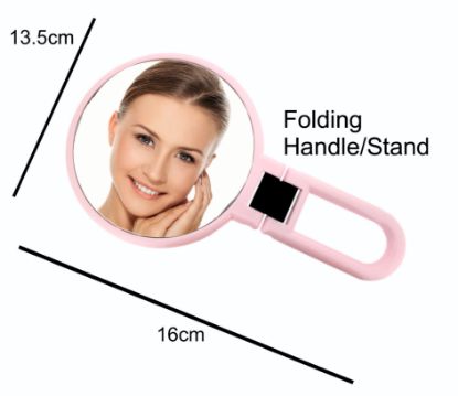 Picture of Easy Fold Travel Mirror Pink