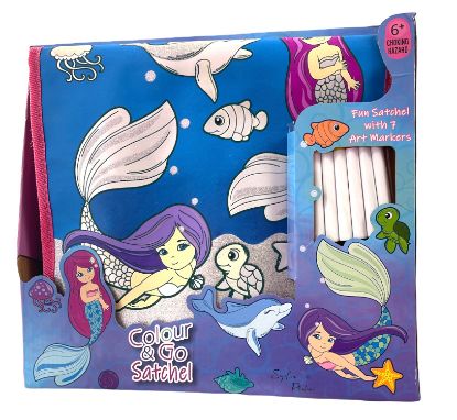 Picture of Colour and Go Mermaid Satchel 29x25cm