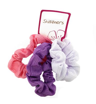 Picture of Shimmers - Pastel Mix Waffle Scrunchy