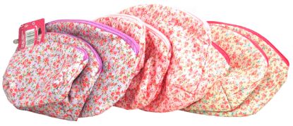 Picture of Cloud 9 - 3 pack Floral Cosmetic Bag Set
