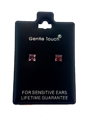 Picture of 054 Gentle Touch - Purple Square Stud