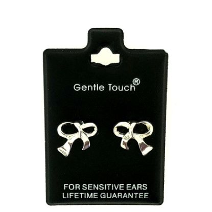 Picture of 055 Gentle Touch - Bow Stud Silver