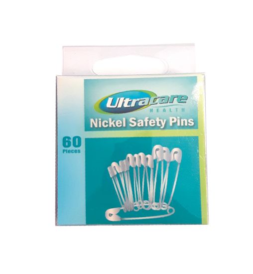 Picture of Ultracare - 60 Nickel Safety Pins