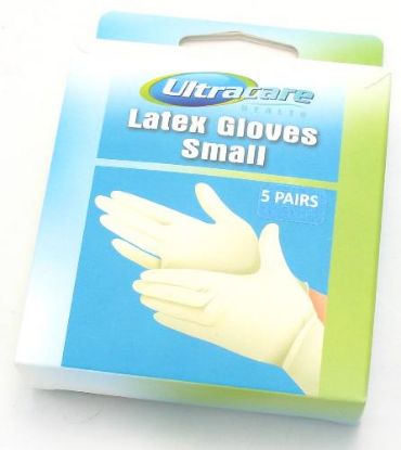 Picture of Ultracare 5 Pairs Latex Gloves - Small