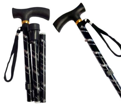 Picture of Black Patterned Walking Stick