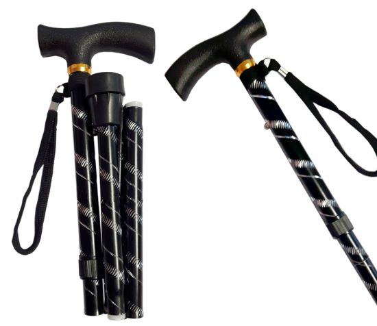 Picture of Black Patterned Walking Stick