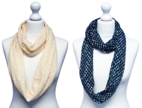 Picture of Believe - Navy Blue/Cream Snood