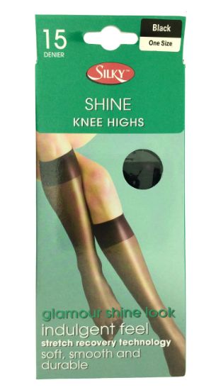 Picture of Shine Knee Highs - Black