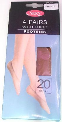 Picture of Smooth Knit 4PK Footsie - Natural