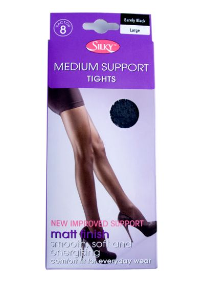 Picture of Silky Med Support - Barely Black - Large