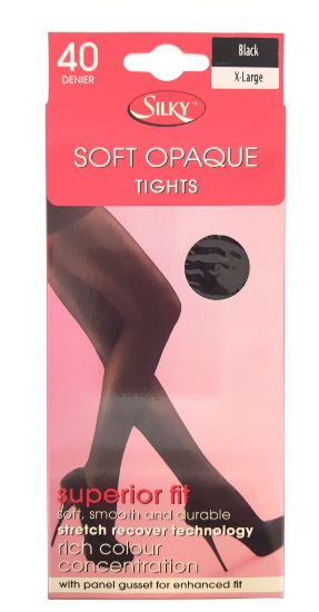 Picture of 40 Denier Soft Opaque Tights BLACK - XL