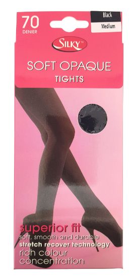 Picture of 70 Denier Soft Opaque Tights BLACK - MED