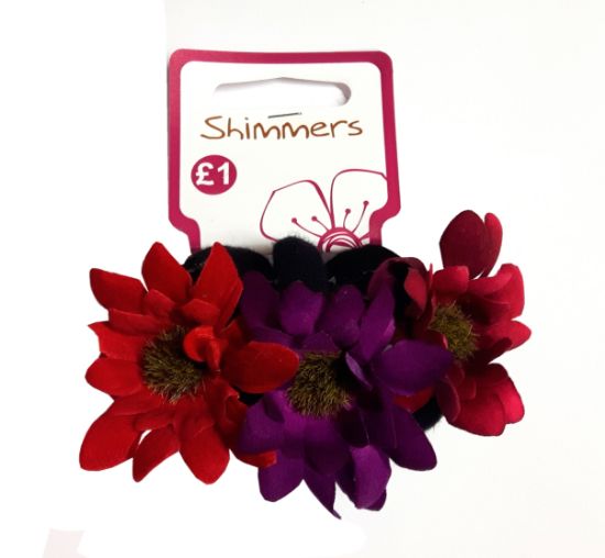 Picture of Shimmers - 3 Flower Thick Elastics