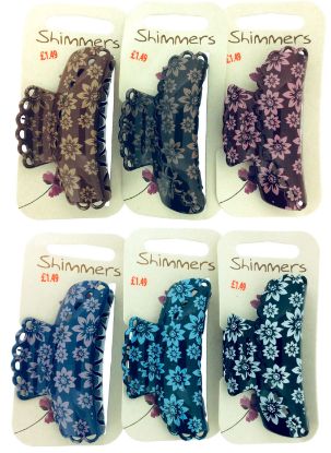 Picture of Shimmers - Flower Print Claw