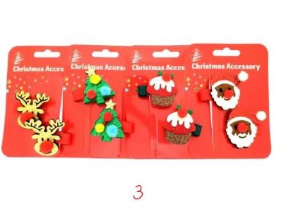 Picture of Xmas - Mixed Small Hair Clips