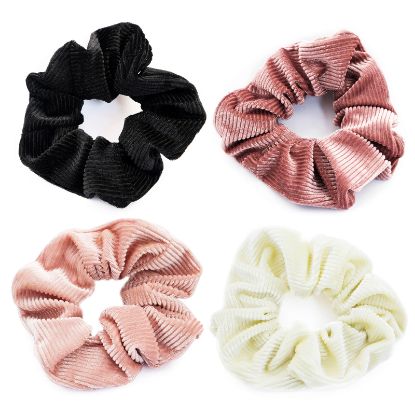 Picture of Shimmers - Ridged Velvet Scrunchies