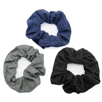 Picture of Shimmers - Ridged Scrunchies - Dark