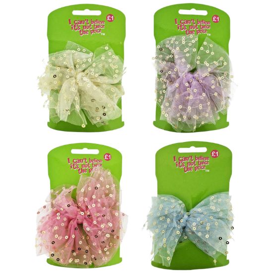 Picture of ICB - Pastel Sequin Bow Slides