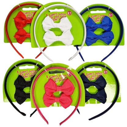 Picture of ICB - Alice Band & 2pc Bow Hair Clip Set