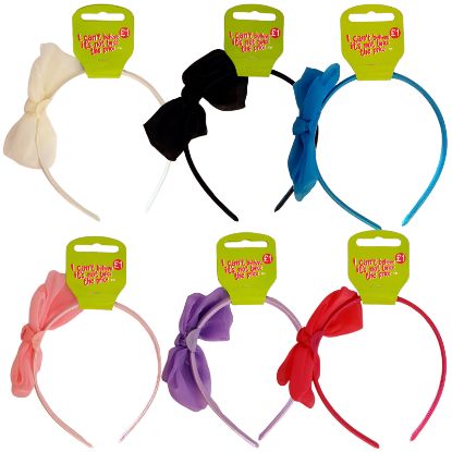 Picture of ICB - Fabric Bow Alice Band