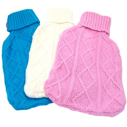 Picture of Serenade - Knitted Hot Water Bottle Cover