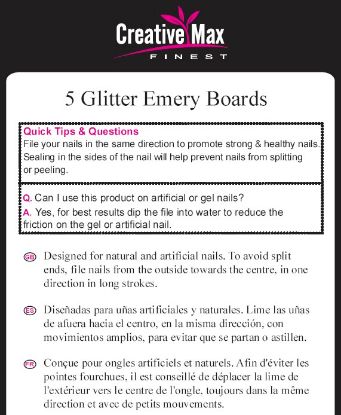 Picture of CMF - 5 Glitter Emery Boards