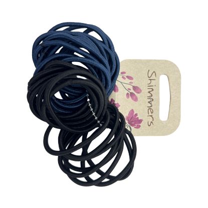 Picture of Shimmers - Navy & Black No Metal Elastics