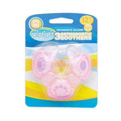 Picture of 3 Decorated Orthodontic Soothers 12m+