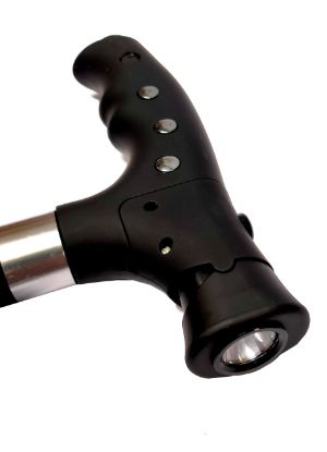 Picture of Light Up Handle Black Walking Stick