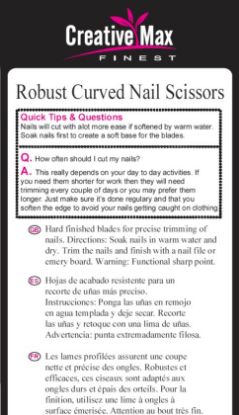 Picture of CMF - Robust Nail Scissors - Curved