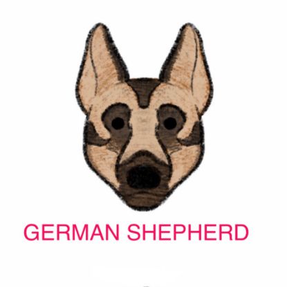 Picture of E&A - German Sheppard Facecloth