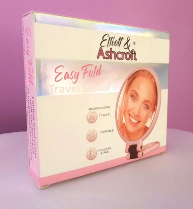 Picture of Easy Fold Travel Mirror - Pink