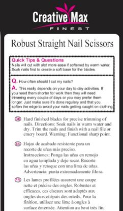 Picture of CMF - Robust Nail Scissors - Straight