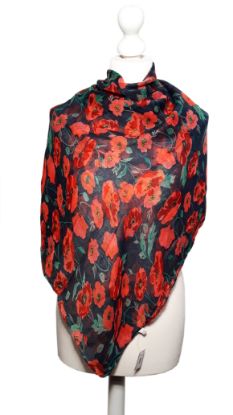 Picture of Believe - Poppy Print Scarf