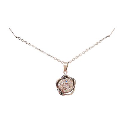 Picture of Large Diamante Rose Necklace