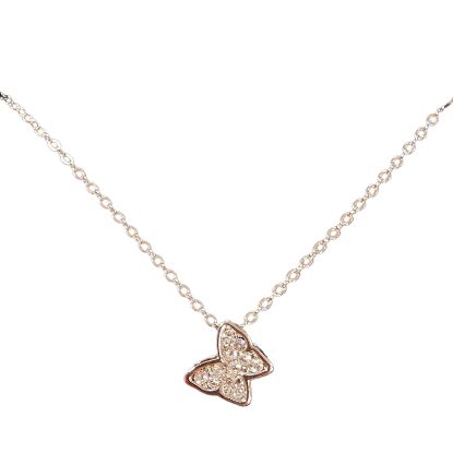 Picture of Diamante Studded Butterfly Necklace