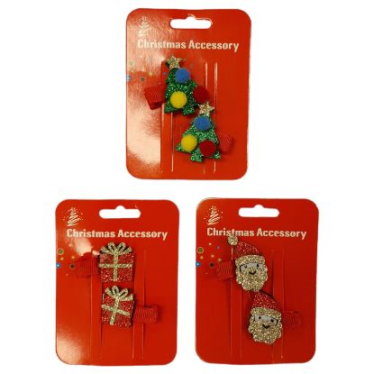 Picture of Xmas - Mixed Small Hair Clips