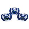Picture of 3 Decorated Ortho Glow Soothers 12m+