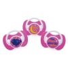 Picture of 3 Decorated Ortho Glow Soothers 6m+