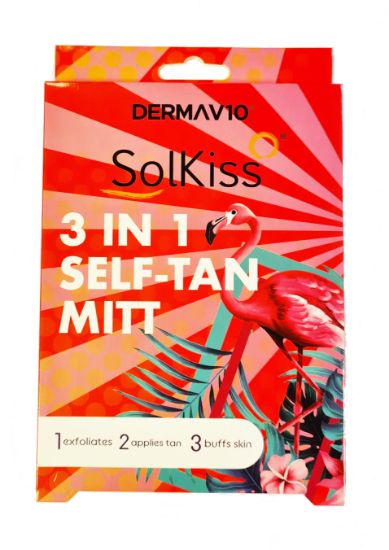Picture of DermaV10 Solkiss 3 in 1 Self Tan Mitt