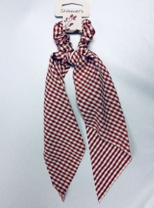 Picture of Shimmers - Gingham Long Tail Scrunchy