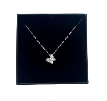 Picture of Diamante Studded Butterfly Necklace