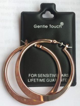 Picture of 115 Gentle Touch - Gold Hoops