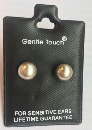Picture of 113 Gentle Touch - Silver Pearl Earrings