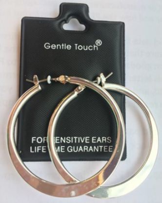 Picture of 129 Gentle Touch - Silver Hoops