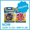 Picture of 3 Decorated Ortho Glow Soothers 12m+