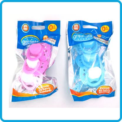 Picture of Griptight - 3 Orthodontic Soothers  0-6m